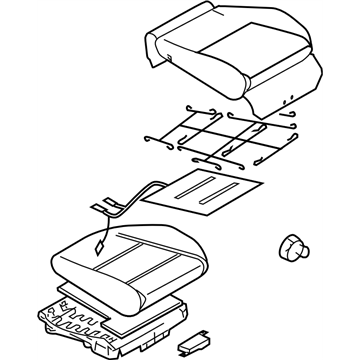 Subaru 64139AG00BJC Cushion Assembly OCPANT