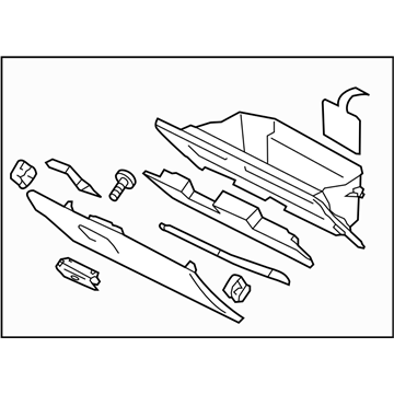 Subaru Forester Glove Box - 66121FJ040LL