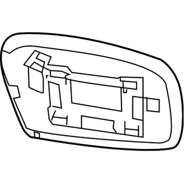 Subaru 91039AG280 Mirror Repair LH U4