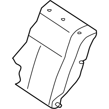 Subaru 64351SA310ML Rear Seat Back Rest Cover Complete, Left