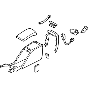 Subaru 92111AE18AML Console Box Assembly