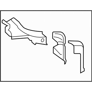 Subaru 51572FG3109P Reinforcement Complete D PILLA
