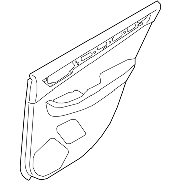 Subaru 94226AL04BSB Trim Sub Assembly Door Rear Rear RH