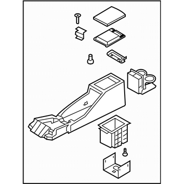 Subaru 92112FE500OE Console Box Assembly C0