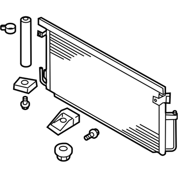 Subaru 73210FE001 CONDENSER Assembly