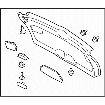 Subaru 94320AG02AJC Trim Panel Assembly Rear Gate Lower