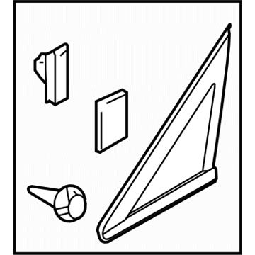 Subaru 65222XA001 Glass Assembly Side Window RH