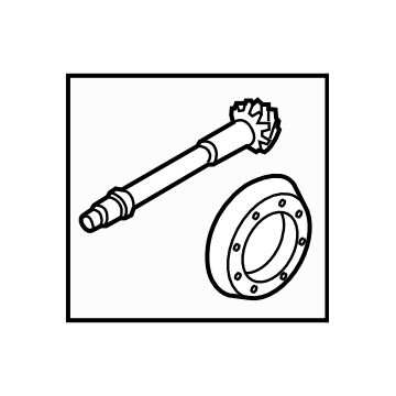 Subaru 38104AA310 PINION & Crown Gear Set