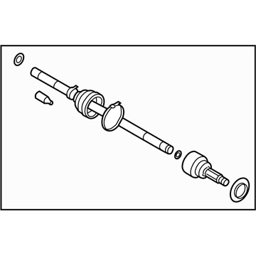 Subaru 28491XA00A EBJ Shaft Unit