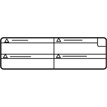 Subaru 27090AA05A Label Caution Rear Differential