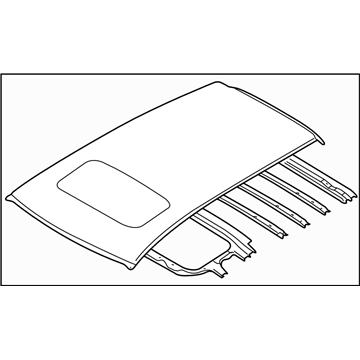 Subaru 53600XA05A9P Roof Panel Complete Sun Roof