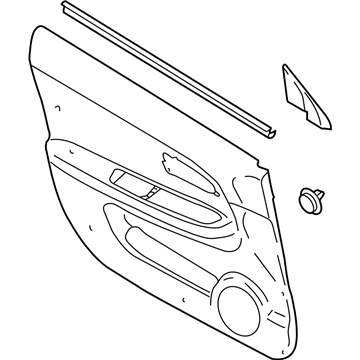 Subaru 94232FE270OE Trim Panel Front Door LH C0U4