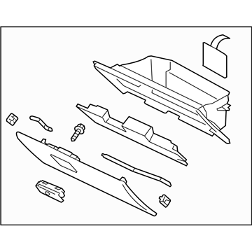 2013 Subaru XV Crosstrek Glove Box - 66121FJ040VH