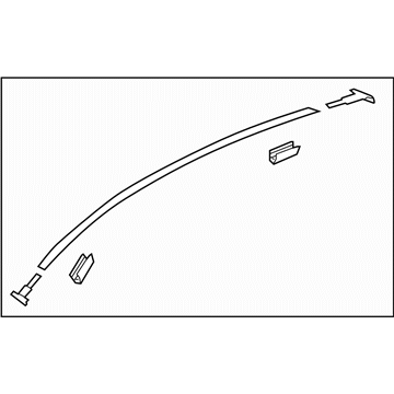 Subaru 91046CA011 MOULDING Roof LH