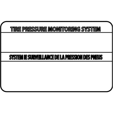 Subaru 28181AL00A Label Pressure 44