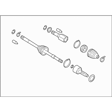 Subaru 28321AL000 Front Axle Shaft Assembly