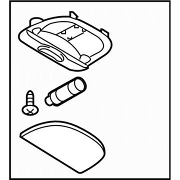 Subaru 84601AL00AME Room Lamp Assembly