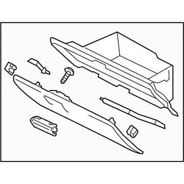 2017 Subaru BRZ Glove Box - 66121CA010