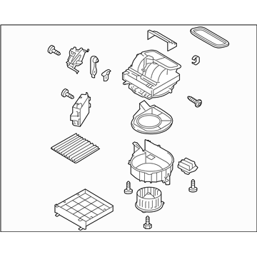 Subaru 72210AG04A Blower Assembly L M