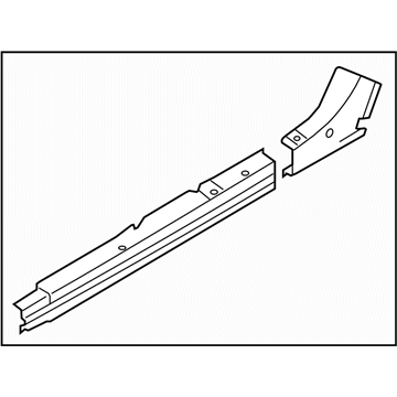 Subaru 51472XA09A9P Reinforcement Complete Side Sl O LH