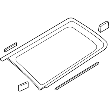 Subaru 65210AE36ANF Window Glass Assembly Rear Quarter RH