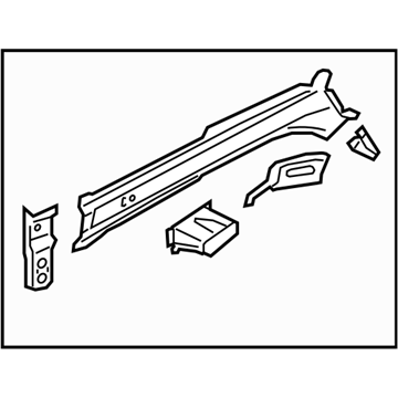 Subaru 51615FJ0019P Closing Plate Ff Complete RH