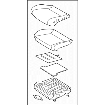 2010 Subaru Impreza STI Seat Cushion - 64139FG001AN