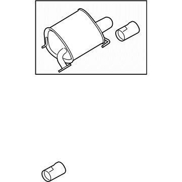 Subaru 44300FG200 MUFFLER Assembly RH