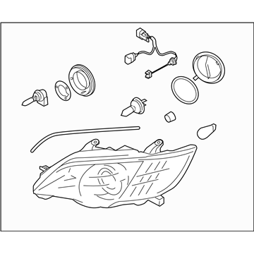 Subaru 84001AG53B Driver Side Headlamp Assembly