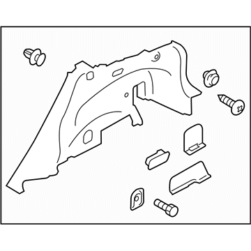 Subaru 94027FJ080VH Trim Panel Rear Quarter Rear