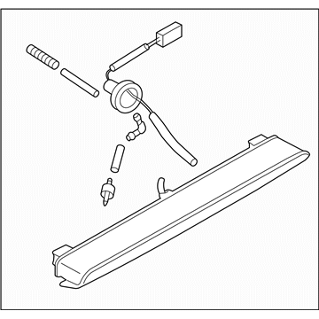 Subaru 84701AG01C High Mount Brake Light Lamp