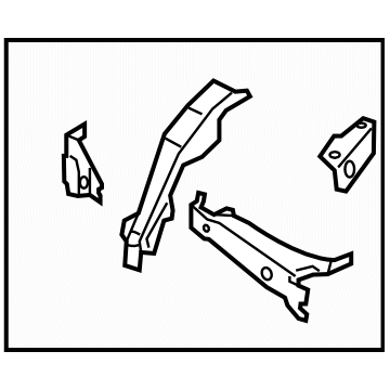 Subaru 51639CA0109P Reinforcement Apr Front Complete RPR