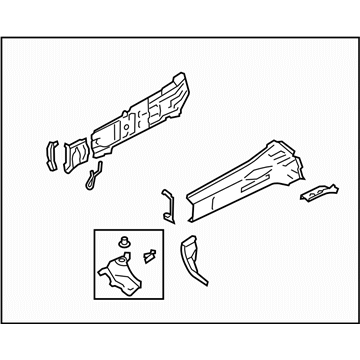 Subaru 51620CA1219P Frame Side Ff Complete RH