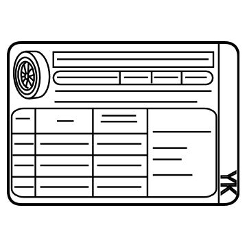 Subaru 28181FJ710 Label Press N2