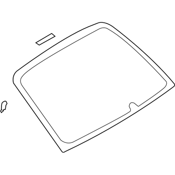 Subaru 65109AG08B Back Window Glass Assembly