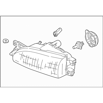 Subaru 84001FA451 Driver Side Headlamp Assembly