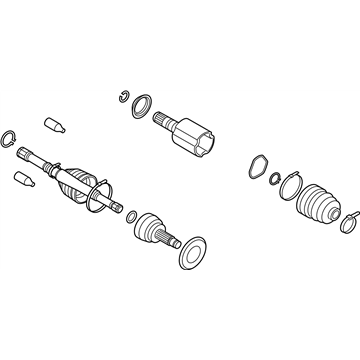 Subaru 28321AG00D Front Drive Shaft Assembly