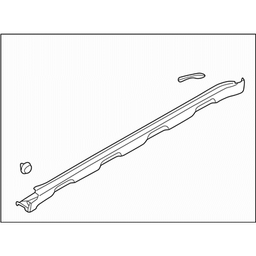 Subaru 91112AJ10A GARNISH Assembly Side SILL RH