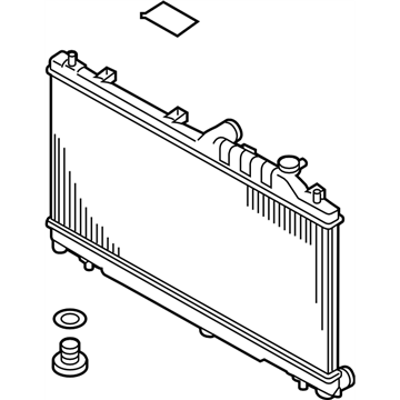 2012 Subaru Legacy Radiator - 45111AJ09A