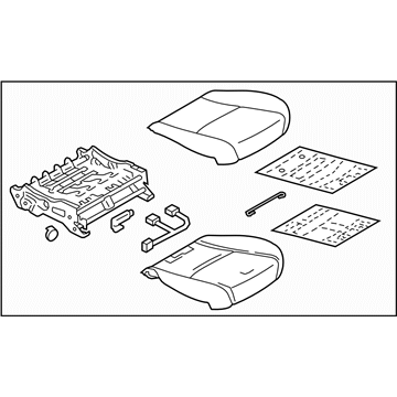 Subaru 64139FJ014VH Cushion Assembly OCPANTRH