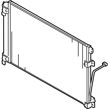 Subaru 73210XA02A CONDENSER Assembly