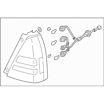 Subaru 84201SA020 Lamp Assembly Rear Combination RH