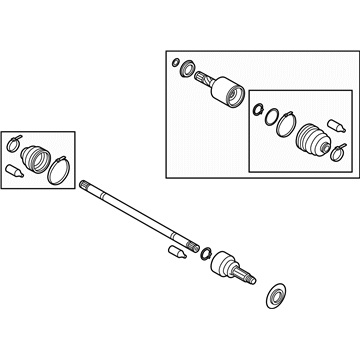 Subaru 28421AL01A Rear Axle Shaft Assembly