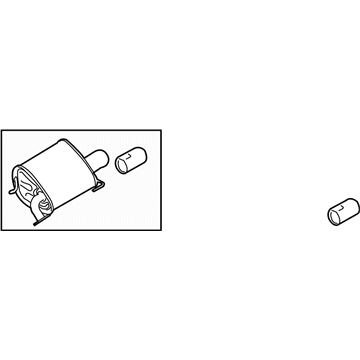 Subaru 44300FG490 MUFFLER Assembly RH