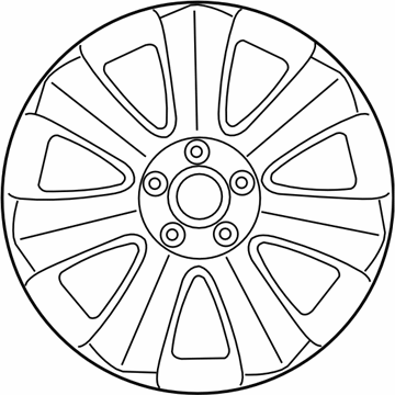 Subaru 28111XA02B Aluminium Disc Wheel