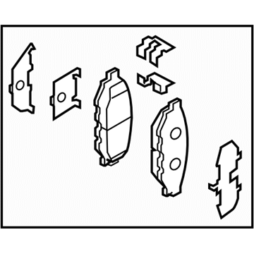 Subaru 26696FJ000 Brake Pad Kit Rear