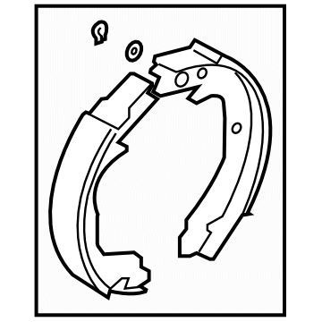 Subaru 26694FJ001 Brake Shoe Repair Kit