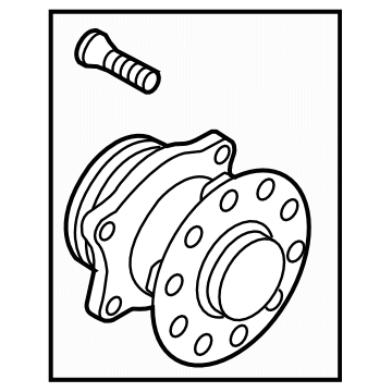 Subaru 28473FJ020 Rear Hub Unit Complete