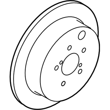 Subaru 26700FJ000 Brake Disc Rear