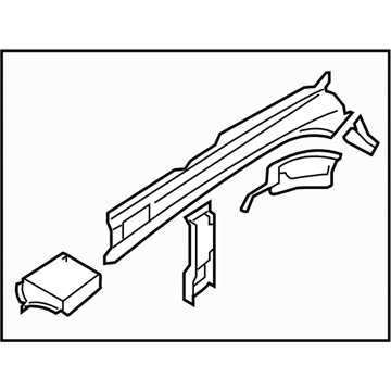 Subaru 51615AG0919P Closing Plate LH